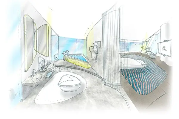 Fondo de Habitacion de Hotel Suite