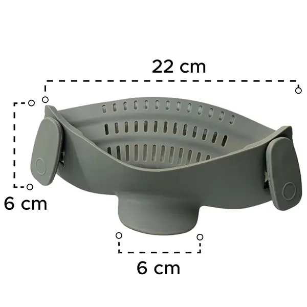 Colador-De-Alimentos-medidas Medidas de Colador de distintos Alimentos como pastas, fideos y ensaladas